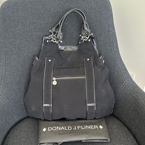 Donald J. Pliner Black Tote Bag